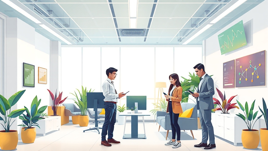 공유 오피스란? 개념 & 장점 (illustration 스타일)