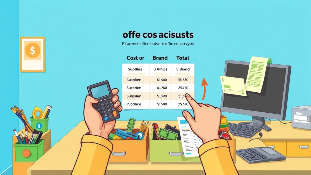 공유 오피스 비용 분석 (cartoon 스타일)