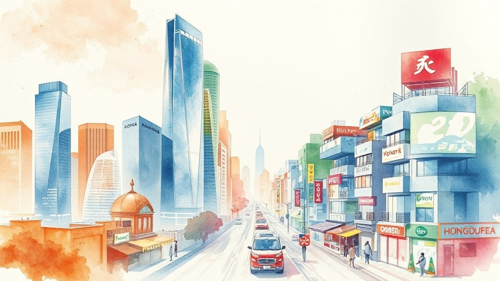 지역별 공유 오피스 비교 (watercolor 스타일)