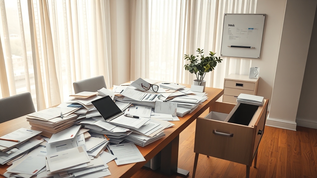 우편물 관리, 왜 필요할까? (realistic 스타일)