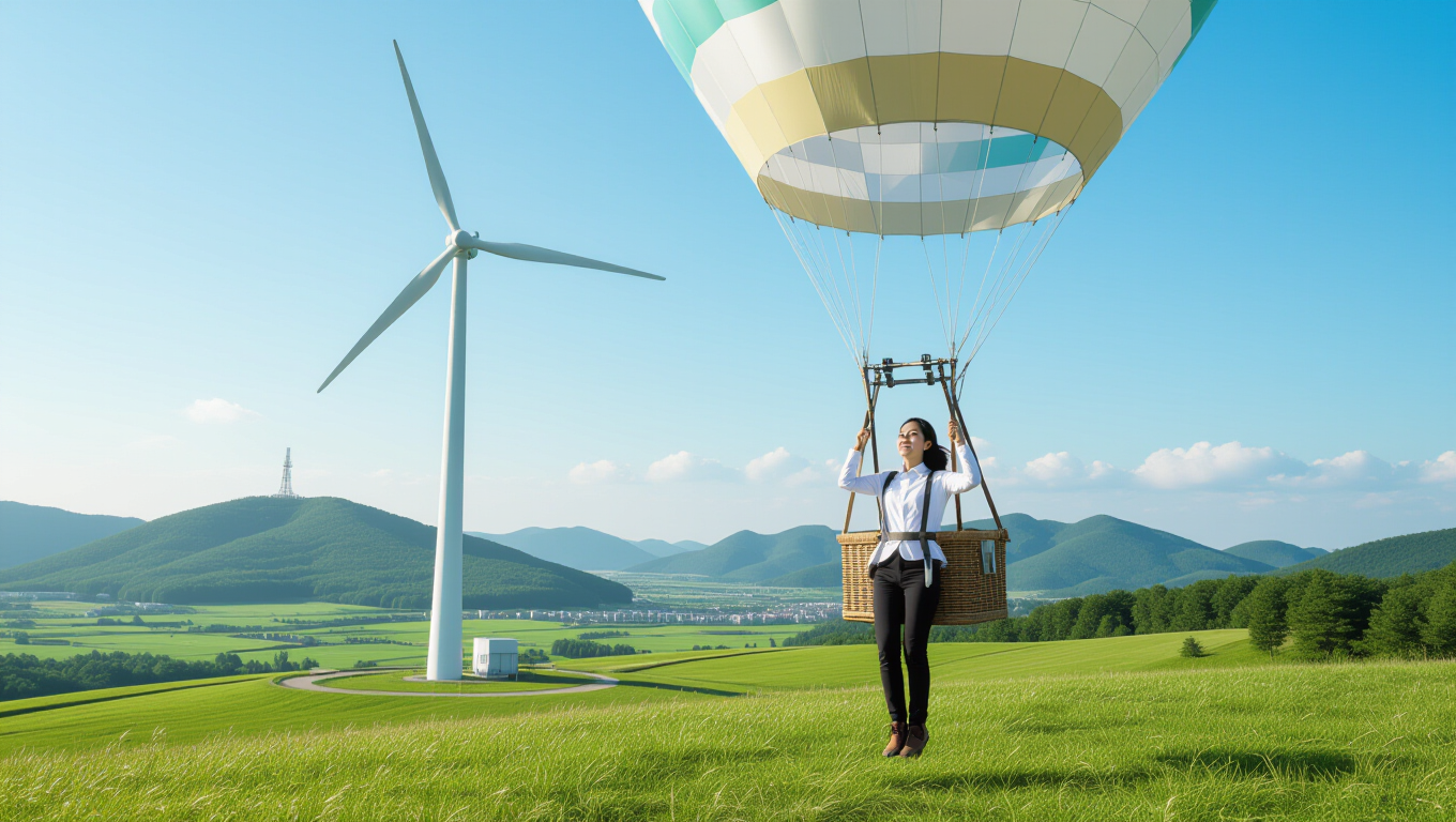⚙️ 공중 풍력 발전의 핵심 원리와 구성 요소
